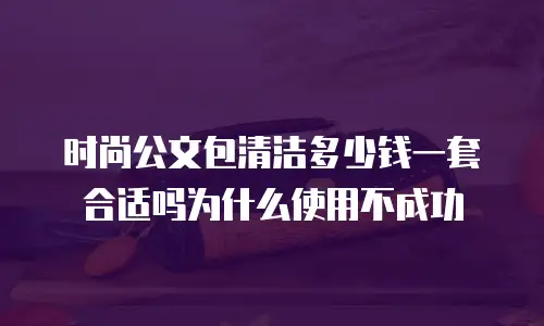 时尚公文包清洁多少钱一套合适吗为什么使用不成功