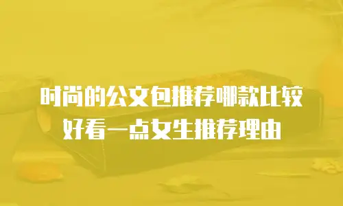 时尚的公文包推荐哪款比较好看一点女生推荐理由