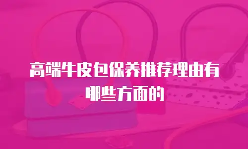 高端牛皮包保养推荐理由有哪些方面的