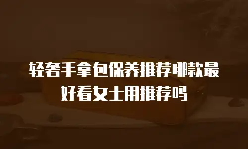 轻奢手拿包保养推荐哪款最好看女士用推荐吗