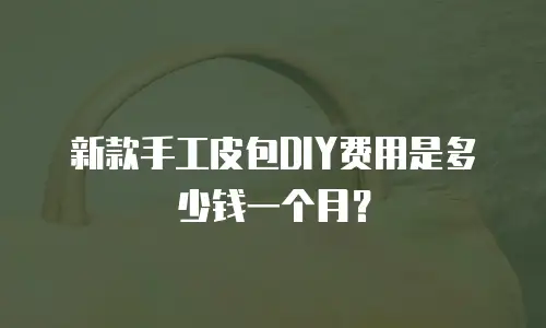 新款手工皮包DIY费用是多少钱一个月？