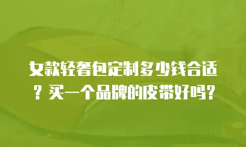 女款轻奢包定制多少钱合适？买一个品牌的皮带好吗？