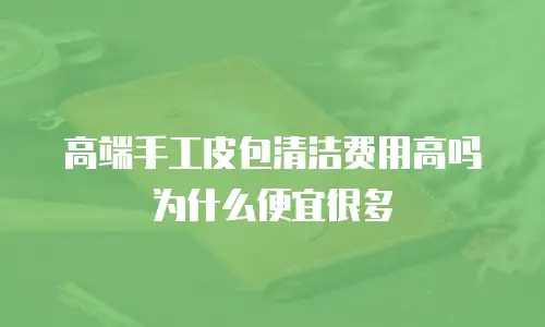 高端手工皮包清洁费用高吗为什么便宜很多