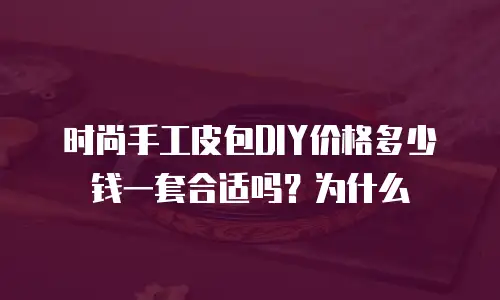 时尚手工皮包DIY价格多少钱一套合适吗？为什么