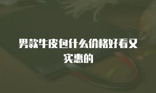 男款牛皮包什么价格好看又实惠的