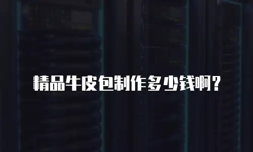 精品牛皮包制作多少钱啊？