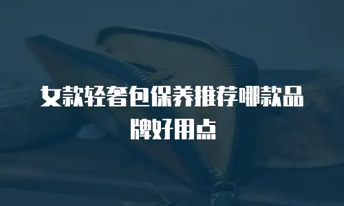 女款轻奢包保养推荐哪款品牌好用点