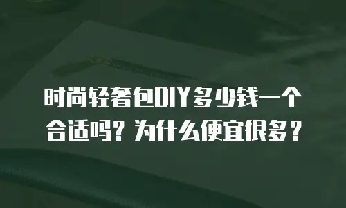 时尚轻奢包DIY多少钱一个合适吗？为什么便宜很多？