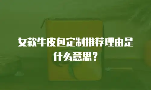 女款牛皮包定制推荐理由是什么意思？