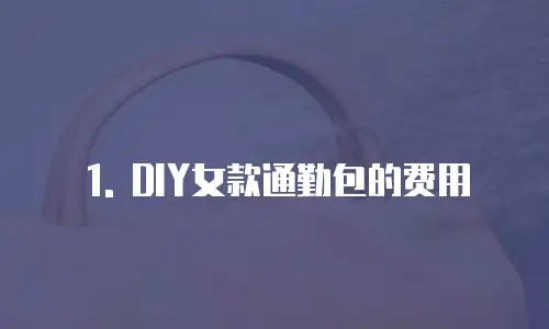 1. DIY女款通勤包的费用