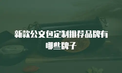 新款公文包定制推荐品牌有哪些牌子