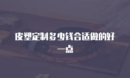 皮塑定制多少钱合适做的好一点