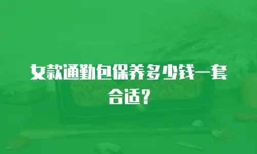 女款通勤包保养多少钱一套合适？