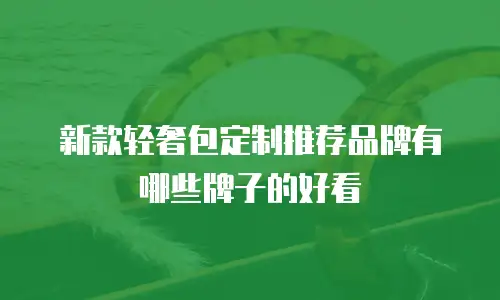 新款轻奢包定制推荐品牌有哪些牌子的好看