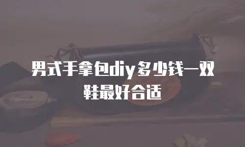 男式手拿包diy多少钱一双鞋最好合适
