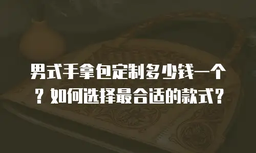 男式手拿包定制多少钱一个？如何选择最合适的款式？