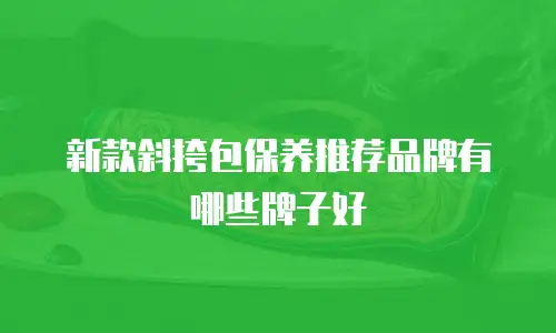 新款斜挎包保养推荐品牌有哪些牌子好