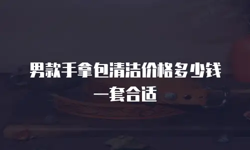 男款手拿包清洁价格多少钱一套合适