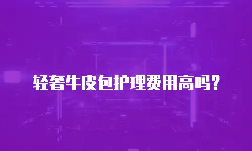 轻奢牛皮包护理费用高吗？