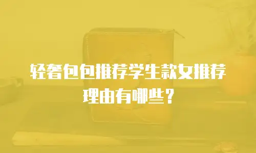 轻奢包包推荐学生款女推荐理由有哪些？