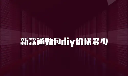 新款通勤包diy价格多少