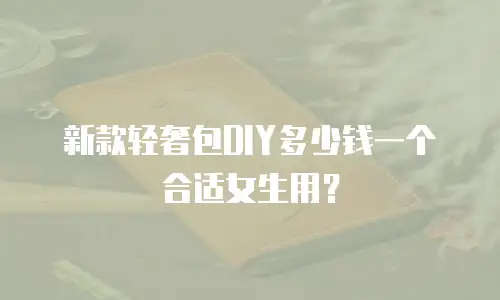 新款轻奢包DIY多少钱一个合适女生用？