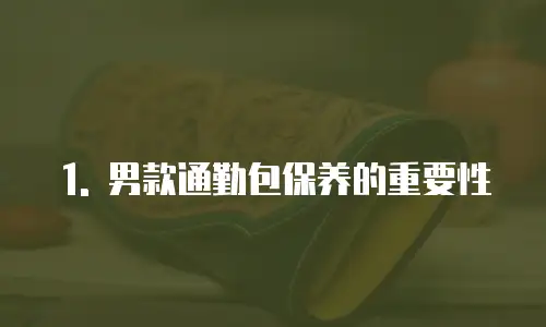 1. 男款通勤包保养的重要性