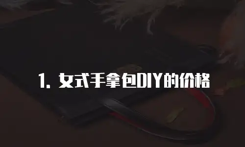 1. 女式手拿包DIY的价格
