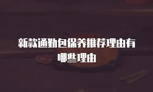新款通勤包保养推荐理由有哪些理由
