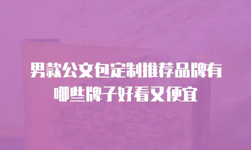 男款公文包定制推荐品牌有哪些牌子好看又便宜