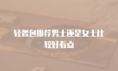 轻奢包推荐男士还是女士比较好看点