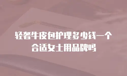 轻奢牛皮包护理多少钱一个合适女士用品牌吗