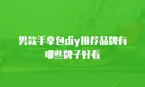 男款手拿包diy推荐品牌有哪些牌子好看
