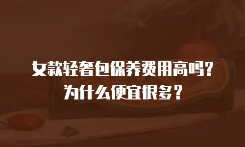 女款轻奢包保养费用高吗？为什么便宜很多？