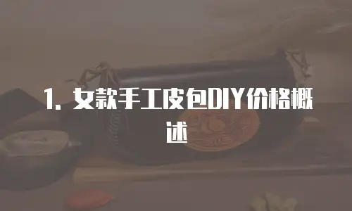 1. 女款手工皮包DIY价格概述