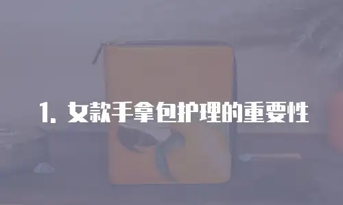 1. 女款手拿包护理的重要性