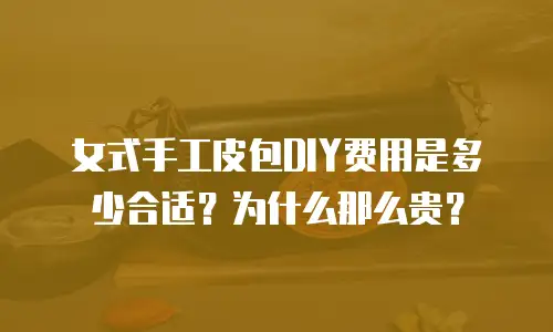 女式手工皮包DIY费用是多少合适？为什么那么贵？