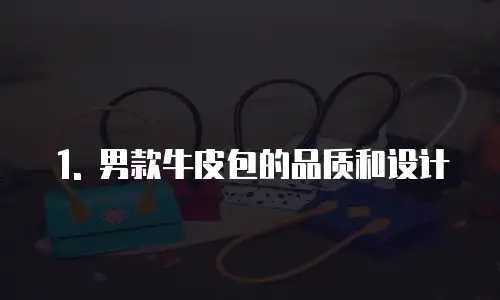 1. 男款牛皮包的品质和设计