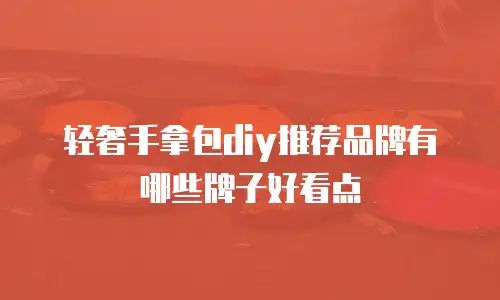 轻奢手拿包diy推荐品牌有哪些牌子好看点