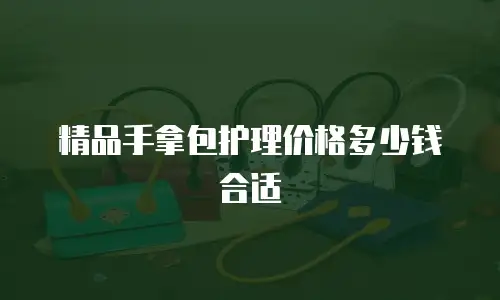 精品手拿包护理价格多少钱合适