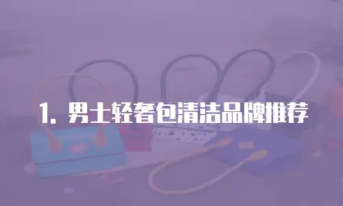 1. 男士轻奢包清洁品牌推荐