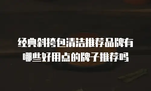 经典斜挎包清洁推荐品牌有哪些好用点的牌子推荐吗