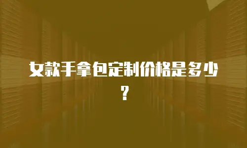 女款手拿包定制价格是多少？
