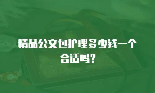 精品公文包护理多少钱一个合适吗？