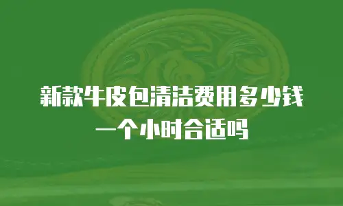 新款牛皮包清洁费用多少钱一个小时合适吗