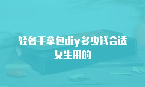 轻奢手拿包diy多少钱合适女生用的