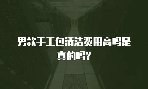 男款手工包清洁费用高吗是真的吗？