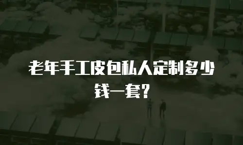 老年手工皮包私人定制多少钱一套？