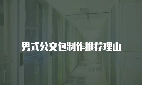 男式公文包制作推荐理由