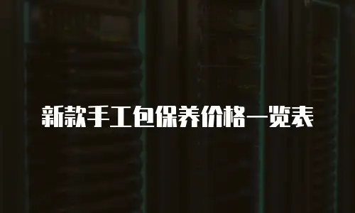 新款手工包保养价格一览表